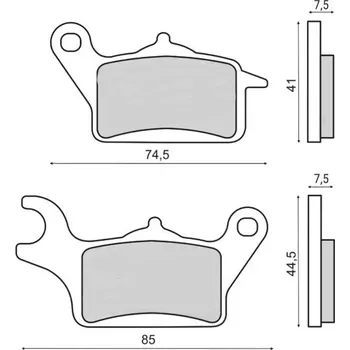 Brzda pro motocykl Novascoot Brzdové destičky Novascoot FT3181