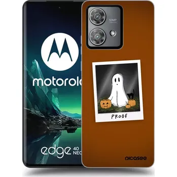 Pouzdro na mobilní telefon Picasee silikonový průhledný obal pro Motorola Edge 40 Neo - Proof 2