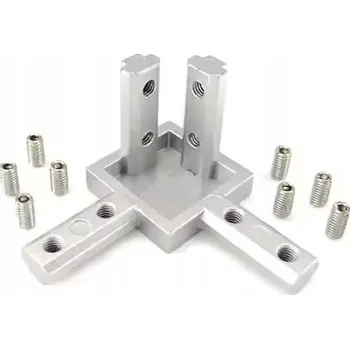 Příslušenství k 3D tiskárně ROHOVÝ SPOJOVNÍK TROJSTRANNÝ PRO HLINÍKOVÉ PROFILY 40x40 4040 80x40