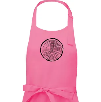 Kuchyňská zástěra Letokruhy 20 bez věku - Pánská zástěra na vaření - Univerzální velikost ( Růžová )