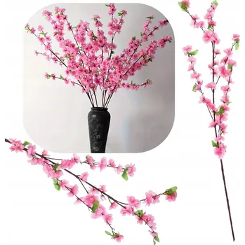 umělá květina Dekorační Větvička Umělé Květy do vázy s větvičkou Višňový Květ 120 cm