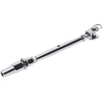 Zábradlí úchyt, napínák lanka, broušená nerez, lanko ø 6 mm, M8, LH8 - šponováky pro nerezová lanka ø 3 - 6 mm se závity M4 - M8 a LH4 - LH8