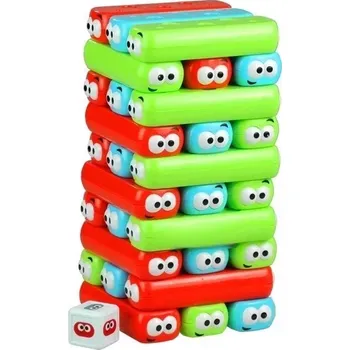 Desková hra Zručnostní hra věž s barevnými robáčky