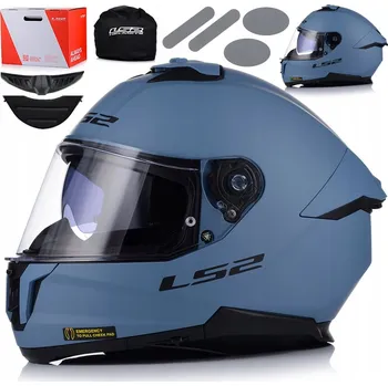 Helma na motorku Integrální helma LS2 FF808 Stream II Matt Misty Blue s homologací ECE 22.06