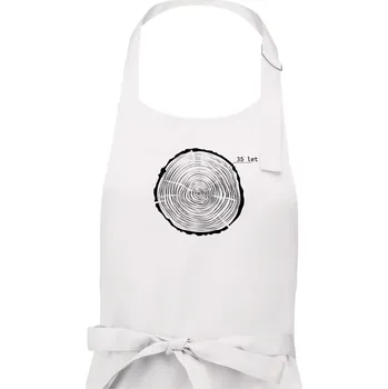 Kuchyňská zástěra Letokruhy - 35 - Dámská zástěra na vaření - Univerzální velikost ( Bílá )