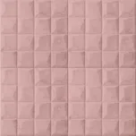 3D samolepicí panel, sametový vzhled růžová 69 x 140 cm