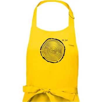 Kuchyňská zástěra Letokruhy - 45 - Pánská zástěra na vaření - Univerzální velikost ( Žlutá )