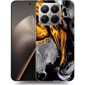 Pouzdro na mobilní telefon Picasee silikonový černý obal pro Xiaomi 15T Pro - Black Gold