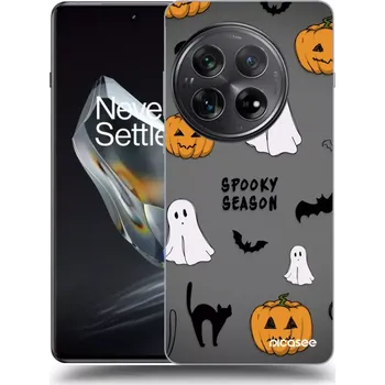Pouzdro na mobilní telefon Picasee silikonový černý obal pro OnePlus 12 5G - Spooky season 2