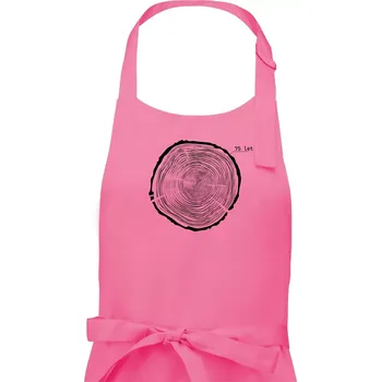 Kuchyňská zástěra Letokruhy - 75 - Pánská zástěra na vaření - Univerzální velikost ( Růžová )