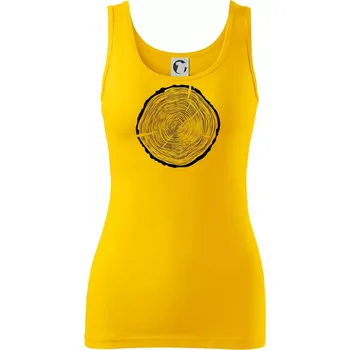 Dámské tričko Letokruhy 55 bez věku - Dámské tílko - XS ( Žlutá )