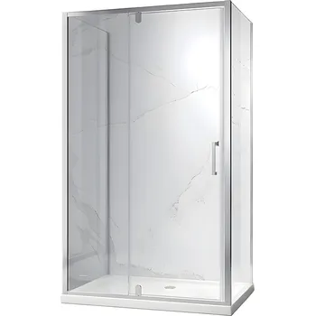 BPS-koupelny 3-stěnný obdelníkový sprchový kout HYD-OK23F 120/dveře x 90/zástěna cm, chrom - bez vaničky