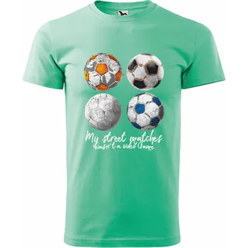 ON-DESIGN Tričko pánské/dětské MY STREET MATCHES Velikost: XS, Barva: mátová