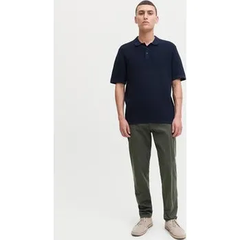 Pánské kalhoty Jack & Jones Chino kalhoty Marco Arthur 12260904 Šedá Slim Fit 30_32