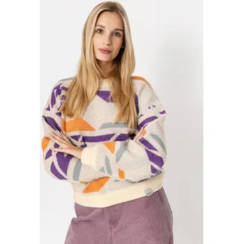 Dámský svetr Iriedaily Boxy Fluff (chalk) S, hnědá