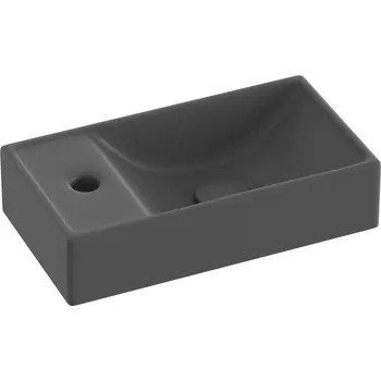 Umyvadlo Ravak Veda umyvadlo 40.8x22.2 cm obdélníkový klasický černá XJXLD240000