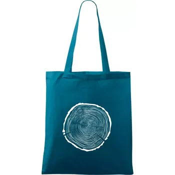 Letokruhy 75 bez věku - Taška bavlněná - 42 x 38 cm ( Petrolejová )