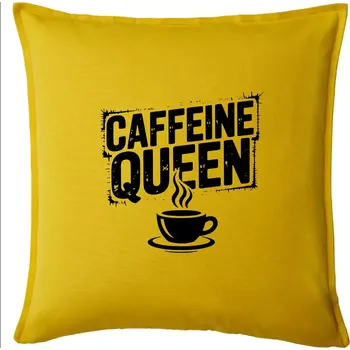 Polštář Caffeine Queen - Polštář 50x50 - 50x50 - Pouze potah ( Žlutá )