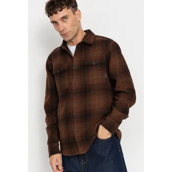 Pánská košile Iriedaily Rosomako Eco (dark coffee) XL, hnědá