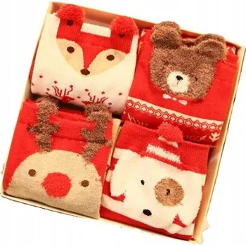 Dámské ponožky PONOŽKY DÁMSKÉ PONOŽKY 4 PÁRY V KRABIČCE