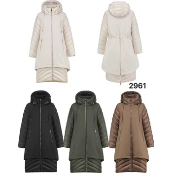 Zimní kabát/bunda s kapucí FLY 2961 barva: černá, velikost: M