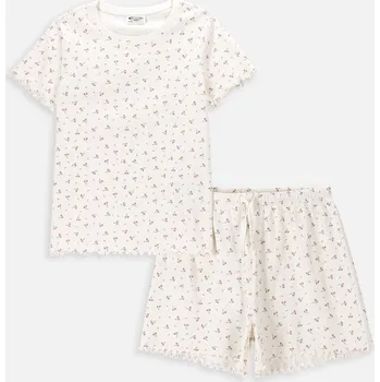 Dívčí pyžamo 104/110 Ecru bavlněné Coccodrillo WC4