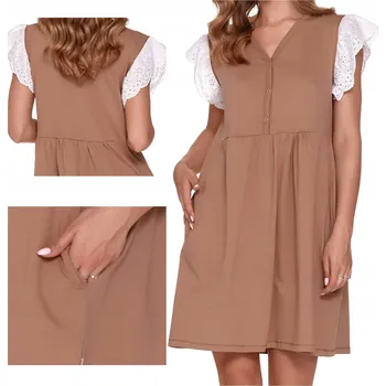 Dámská noční košile Doctor Nap 9903 dřevěná košile na kojení vel. [S]