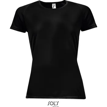pracovní tričko SOL's Collection Tričko Sporty Women, sportovní, krátký rukáv, dámské COT25115900202-black M Černá