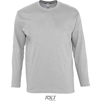 pracovní tričko SOL's Collection Tričko Monarch, dlouhý rukáv, pánské COT25142007701-grey melang S Melír šedá