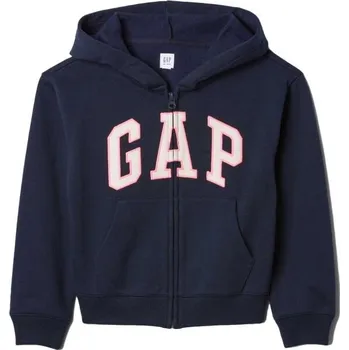 Dámská mikina Dívčí mikina GAP V-BAS HERITAGE FZ S Tmavě modrá, Bílá, Růžová