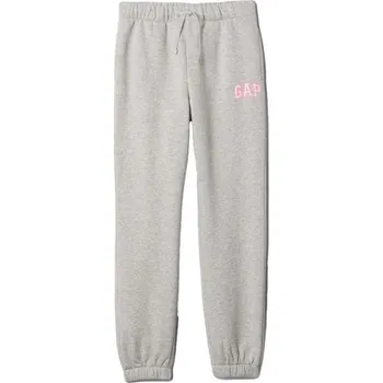 Dámské oblečení Dívčí tepláky GAP V-BAS HERITAGE JOGGER M Šedá, Růžová