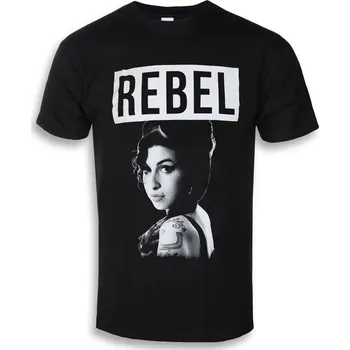 Pánské tričko Tričko metal pánské Amy Winehouse - Rebel - ROCK OFF - AMYTS04MB - L