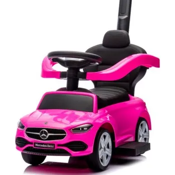 Odrážedlo Odrážedlo Mercedes růžové 2v1 s hudbou a klaksonem