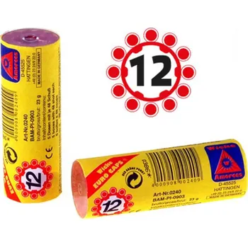 Náboje kapsle "12" set 240 ran (20 věnečků) v tubě náhradní do pistole kapslovky | 829422