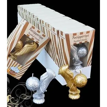 Dortová svíčka Dortisimo Svíčka Kopačka s míčem zlatá