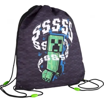 Městský batoh Batoh dětský stahovací 31x36cm sportovní vak na záda Minecraft Creeper | 43