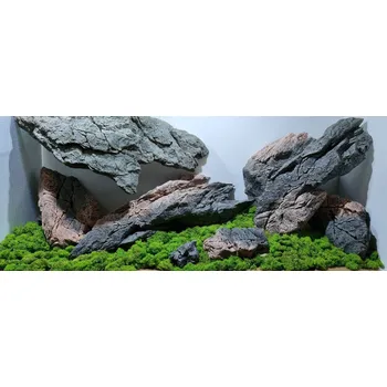 Dekorace do akvária LEGE ARTIS Slimline Sada 3D modulů 140/150x60 cm Grey Gneiss