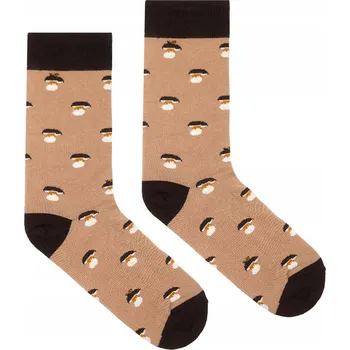 Pánské ponožky Ponožky bavlněné houby les podzim Hřiby 42-46 unisex