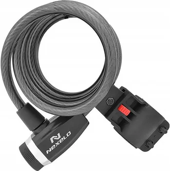 Zámek na kolo Zabezpečení kola lankem Nexelo ZÁMEK NA KOLO SPIRÁLA NA KLÍČEK NEXELO
