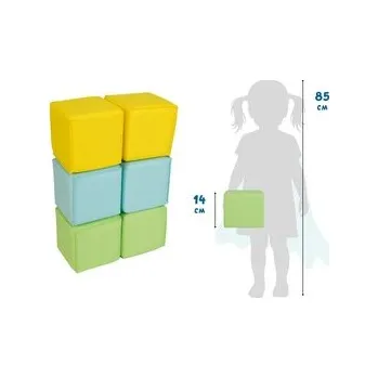 Dětské hřiště Sada měkkých stavebních kostek, 6 kusů