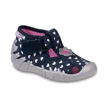 Dívčí bačkory 190P067 23 - dívčí bačkorky Befado 1SZ, srdíčka 190P067_25