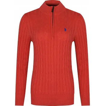 Dámský svetr Dámský svetr U.S. POLO ASSN. WP23 KT410 Červený