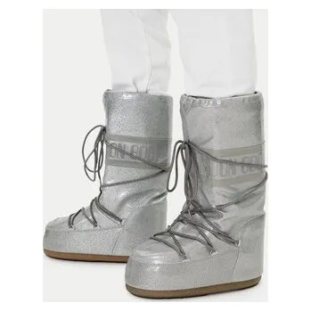 Dětská móda Sněhule Moon Boot Icon Glitter 80D1402850 Stříbrná 39_41