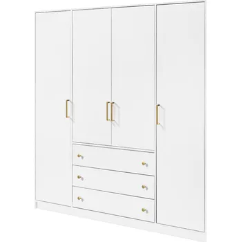 Šatní skříň Stolar Šatní skříň RETRO D4 Zvolte dekor: Bílá