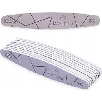Pilníky na nehty Mani King 100/180 elipsa 10 ks