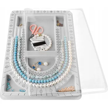 Náramek Šablona / Deska pro navlékání korálků na náramky a náhrdelníky s měřítkem