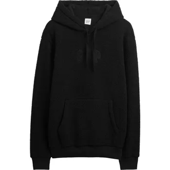 Pánská mikina Pánská zateplená mikina GAP V-INTX GAP TEDDY PO HOOD XL Černá