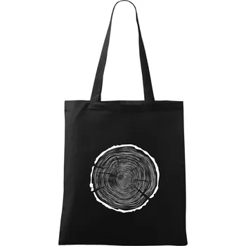 Letokruhy 100 bez věku - Taška bavlněná - 42 x 38 cm ( Černá )