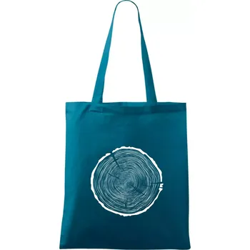 Letokruhy 90 bez věku - Taška bavlněná - 42 x 38 cm ( Petrolejová )