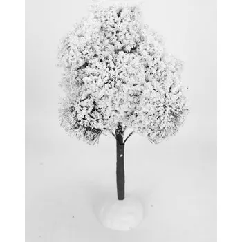 Dekorativní zasněžený strom, 23 x 11 cm